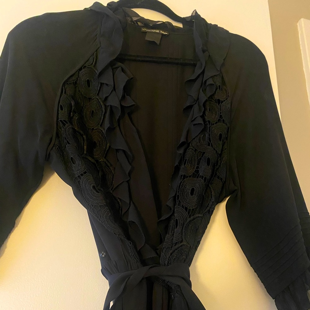 Vivianne Tam black fancy dress.